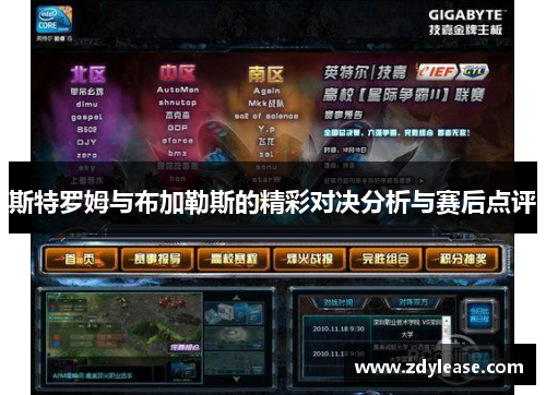 斯特罗姆与布加勒斯的精彩对决分析与赛后点评